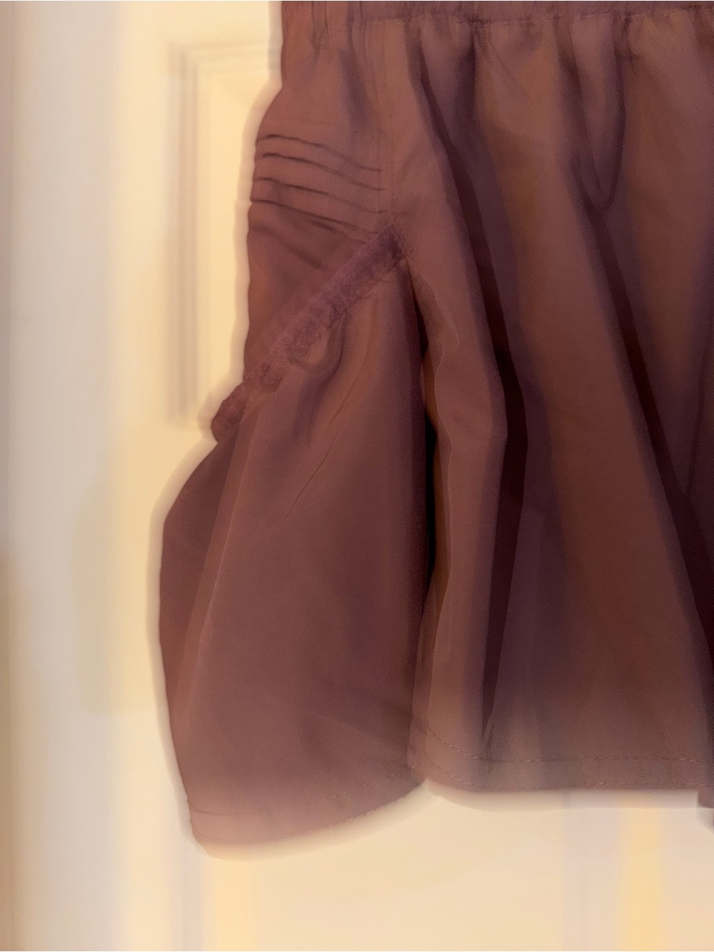 Free People Brownish Athletic Shorts with Elastic Waist flowy size M - Picture 3 of 7